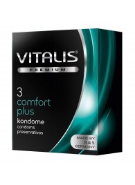 Контурные презервативы VITALIS PREMIUM comfort plus - 3 шт. - Vitalis - купить с доставкой в Бийске