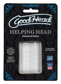 Прозрачный мастурбатор HELPING HEAD - Doc Johnson - в Бийске купить с доставкой
