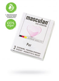 Супертонкие презервативы Masculan Pur - 3 шт. - Masculan - купить с доставкой в Бийске