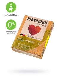 Экологически чистые презервативы Masculan Organic - 3 шт. - Masculan - купить с доставкой в Бийске