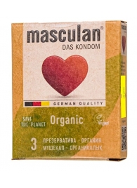 Экологически чистые презервативы Masculan Organic - 3 шт. - Masculan - купить с доставкой в Бийске