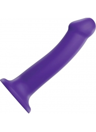 Фиолетовый фаллоимитатор-насадка Strap-On-Me Dildo Dual Density size L - 19 см. - Strap-on-me - купить с доставкой в Бийске