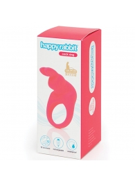 Розовое эрекционное виброкольцо Happy Rabbit Rechargeable Rabbit Cock Ring - Happy Rabbit - в Бийске купить с доставкой