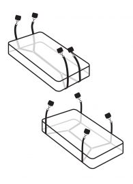 Фиксаторы для кровати WRAPAROUND MATTRESS RESTRAIN - Pipedream - купить с доставкой в Бийске