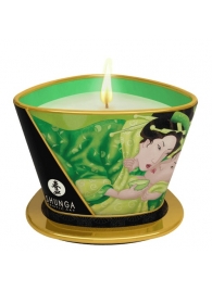 Массажная свеча Exotic Green Tea с ароматом зелёного чая - 170 мл. - Shunga - купить с доставкой в Бийске