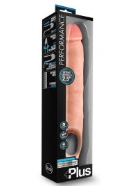 Телесная насадка-удлинитель 11.5 Inch Silicone Cock Sheath Penis Extender - 29,2 см. - Blush Novelties - в Бийске купить с доставкой