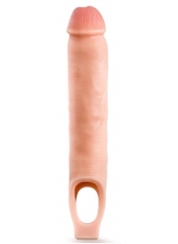 Телесная насадка-удлинитель 11.5 Inch Silicone Cock Sheath Penis Extender - 29,2 см. - Blush Novelties - в Бийске купить с доставкой