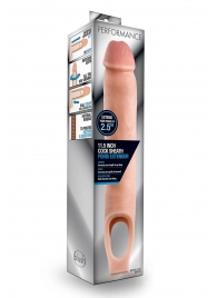 Телесная насадка на пенис 11.5 Inch Cock Sheath Penis Extender - 29,2 см. - Blush Novelties - в Бийске купить с доставкой