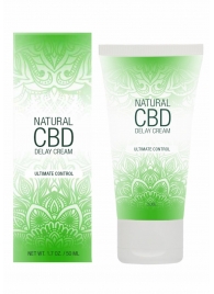 Крем-пролонгатор Natural CBD Delay Cream - 50 мл. - Shots Media BV - купить с доставкой в Бийске