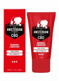 Пролонгирующий лубрикант Numbing CBD from Amsterdam - 50 мл. - Shots Media BV - купить с доставкой в Бийске