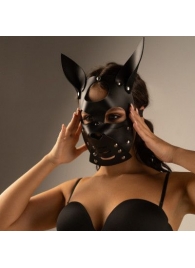 Черная маска  Собака  с ушками - Crazy Handmade - купить с доставкой в Бийске