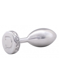 Серебристая анальная втулка Doxy Smooth Butt Plug - 10,5 см. - Doxy