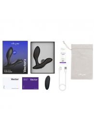 Черный анальный вибратор We-Vibe Vector+ - We-vibe - в Бийске купить с доставкой