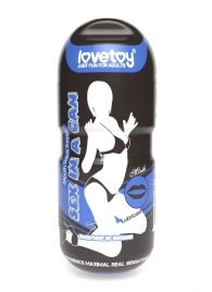 Мастурбатор-ротик с вибрацией Sex In A Can Mouth Lotus Tunnel - Lovetoy - в Бийске купить с доставкой