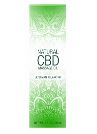 Массажное масло Natural CBD Massage Oil - 50 мл. - Shots Media BV - купить с доставкой в Бийске