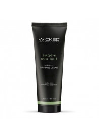 Массажный легкий крем WICKED Sage plus Sea Salt - 120 мл. - Wicked - купить с доставкой в Бийске