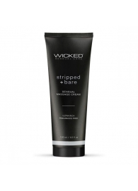 Массажный легкий крем WICKED Stripped plus Bare - 120 мл. - Wicked - купить с доставкой в Бийске