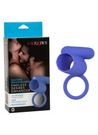 Синее эрекционное виброкольцо Silicone Rechargeable Endless Desires Enhancer - California Exotic Novelties - в Бийске купить с доставкой