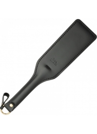 Черная кожаная шлепалка SitaBlack - 30 см. - Sitabella - купить с доставкой в Бийске