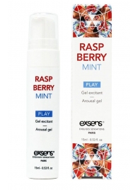 Возбуждающий гель Raspberry Mint с ароматом малины и мяты - 15 мл. - Exsens - купить с доставкой в Бийске
