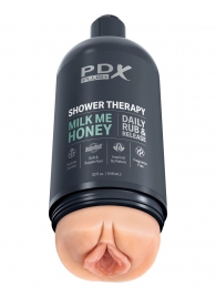 Телесный мастурбатор-вагина Shower Therapy Milk Me Honey - Pipedream - в Бийске купить с доставкой