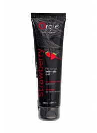 Интимный гель на водной основе Lube Tube Strawberry с клубничным вкусом - 100 мл. - ORGIE - купить с доставкой в Бийске