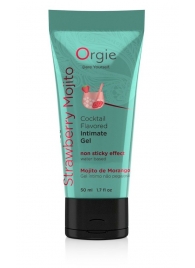 Съедобный интимный гель Orgie Lube Tube Cocktail Strawberry Mojito - 50 мл. - ORGIE - купить с доставкой в Бийске