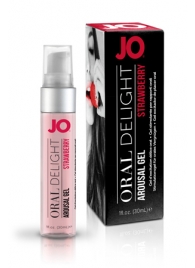 Клубничный лубрикант для оральных ласк Oral Delight Strawberry Sensation - 30 мл. - System JO - купить с доставкой в Бийске