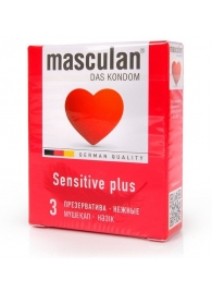 Презервативы Masculan Sensitive plus - 3 шт. - Masculan - купить с доставкой в Бийске