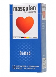 Презервативы с пупырышками Masculan Dotted - 10 шт. - Masculan - купить с доставкой в Бийске