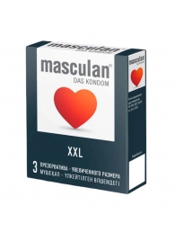 Презервативы увеличенного размера Masculan XXL - 3 шт. - Masculan - купить с доставкой в Бийске