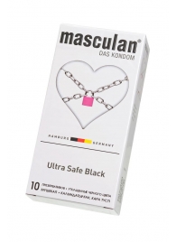 Ультрапрочные презервативы Masculan Ultra Safe Black - 10 шт. - Masculan - купить с доставкой в Бийске