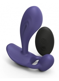 Темно-синий вибромассажер Witty P G Vibrator with Remote Control - Love to Love - в Бийске купить с доставкой