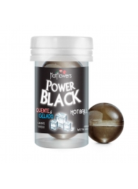 Интимный гель Power Black Hot Ball с охлаждающе-разогревающим эффектом (2 шарика по 3 гр.) - HotFlowers - купить с доставкой в Бийске