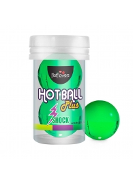 Лубрикант на силиконовой основе Hot Ball Plus с покалывающим эффектом (2 шарика по 3 гр.) - HotFlowers - купить с доставкой в Бийске