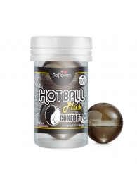 Анальный лубрикант на масляной основе Hot Ball Plus Conforto (2 шарика по 3 гр.) - HotFlowers - купить с доставкой в Бийске