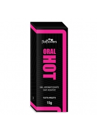 Гель для оральных ласк Oral Hot с согревающим эффектом - 15 гр. - HotFlowers - купить с доставкой в Бийске