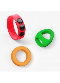 Набор из 3 разноцветных эрекционных колец Kit Neon Ring - Love to Love - в Бийске купить с доставкой