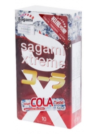 Ароматизированные презервативы Sagami Xtreme COLA - 10 шт. - Sagami - купить с доставкой в Бийске