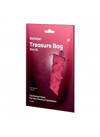 Розовый мешочек для хранения игрушек Treasure Bag XL - Satisfyer - купить с доставкой в Бийске