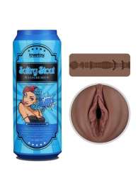 Коричневый мастурбатор-вагина Pleasure Brew Masturbator-Sultry Stout в банке - Lovetoy - в Бийске купить с доставкой