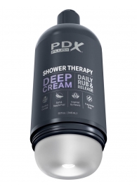 Мастурбатор в бутылке Shower Therapy Deep Cream - Pipedream - в Бийске купить с доставкой