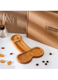 Деревянное блюдо для подачи в форме члена (32,5 х 20 х 1,7 см) - Сима-Ленд - купить с доставкой в Бийске