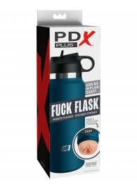 Мастурбатор-вагина в синей колбе F*ck Flask - Pipedream - в Бийске купить с доставкой