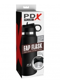 Черный мастурбатор в виде бутылки Fap Flask - Pipedream - в Бийске купить с доставкой