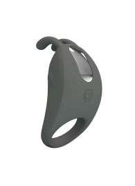 Серое эрекционное кольцо с вибрацией Master Ring - Baile - в Бийске купить с доставкой