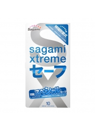 Презервативы Sagami Xtreme Ultrasafe с двойным количеством смазки - 10 шт. - Sagami - купить с доставкой в Бийске