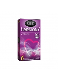 Презервативы с рёбрышками Domino Harmony - 6 шт. - Domino - купить с доставкой в Бийске