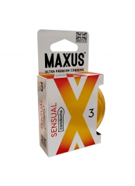 Презервативы анатомической формы Maxus Sensual - 3 шт. - Maxus - купить с доставкой в Бийске