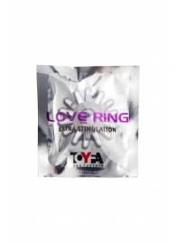 Прозрачное гелевое эрекционное кольцо с шипиками - Toyfa Basic - в Бийске купить с доставкой